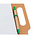 Блокнот с ручкой MAKRON, рециклированный картон, фото 5