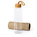 Бутылка для воды KASFOL, стекло, бамбук, 500 мл, фото 2