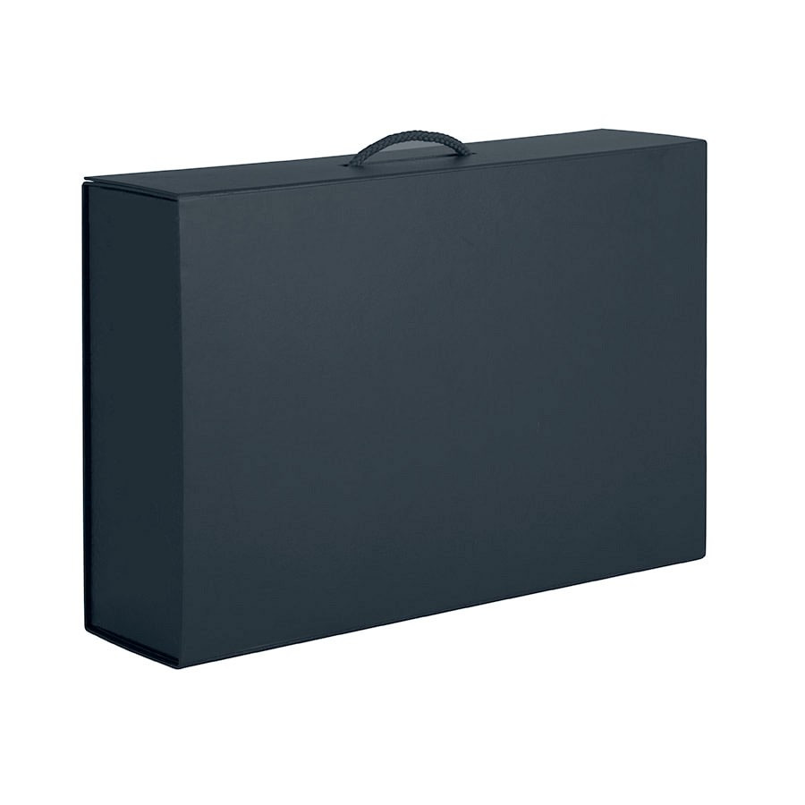 Коробка складная подарочная, 37x25x10cm, кашированный картон, серый - фото 5 - id-p115460804