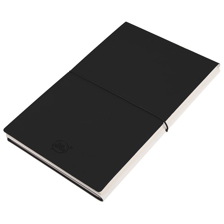 Набор подарочный SILENT-ZONE: бизнес-блокнот, ручка, наушники, коробка, стружка, бело-черный - фото 2 - id-p115460851