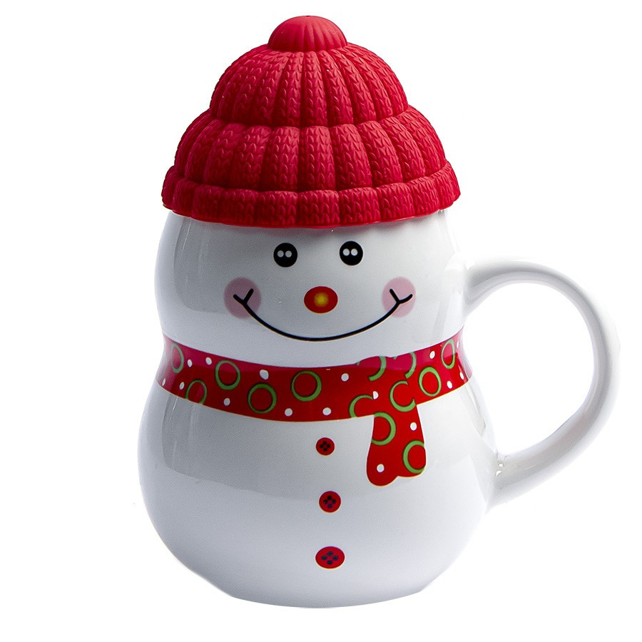 Кружка SNOWMAN с крышкой, фото 1