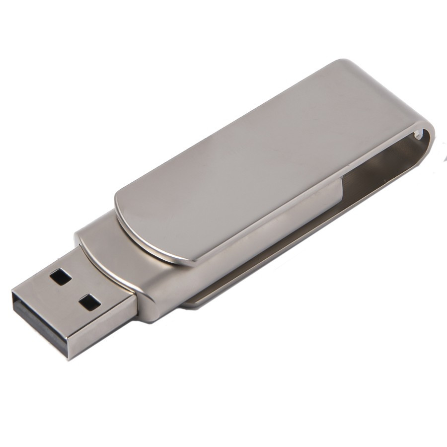 USB flash-карта SWING METAL (32Гб), серебристая, 5,3х1,7х0,9 см, металл - фото 3 - id-p115461972