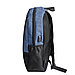 Рюкзак PULL, т.синий/чёрный, 45 x 28 x 11 см, 100% полиэстер 300D+600D, фото 2