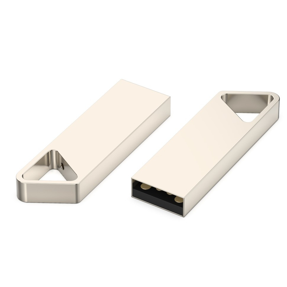 USB flash-карта SPLIT (16Гб), серебристая, 3,6х1,2х0,5 см, металл - фото 2 - id-p115461995