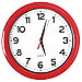 Часы настенные "ПРОМО" разборные ; красный, D28,5 см; пластик, фото 2