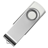 USB flash-карта "Dot" (8Гб), ақ, 5,8х2х1,1см, пластик металл