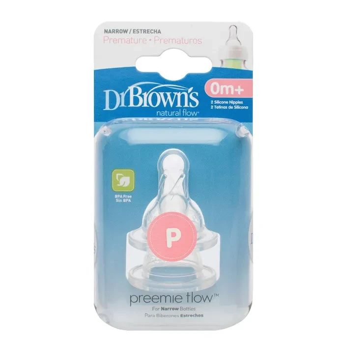 Набор из 2-х сосок для недоношенных детей Dr. Brown's Natural Flow® к стандартным бутылочкам - фото 1 - id-p488741