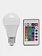 Светодиодная многоцветная лампочка LED RGB с пультом управления E27 9 Вт, фото 2