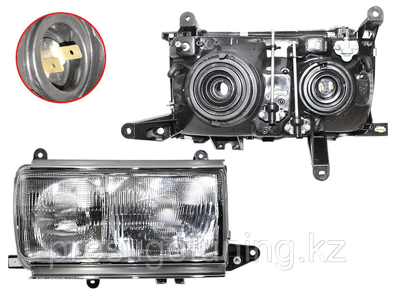 Передняя фара левая (L) на Land Cruiser 80 1990-97 (DEPO)