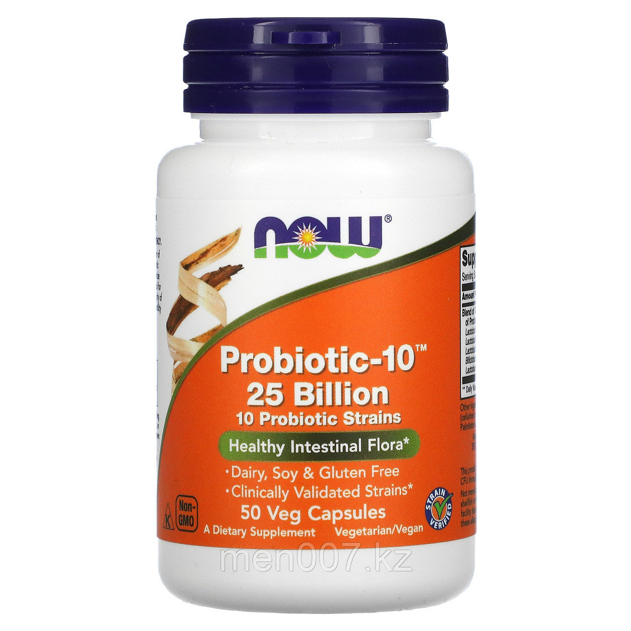 БАД пробиотик Probiotic-10, 25 млрд, (50 капсул) Now Foods