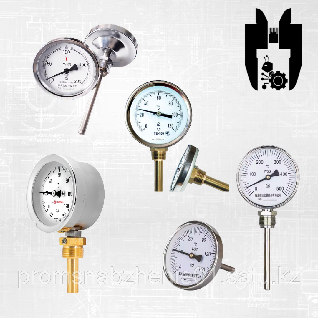 Биметаллический термометр Росма ТБ-51,211 (0-200)С L100 ОШ - фото 1 - id-p115466681