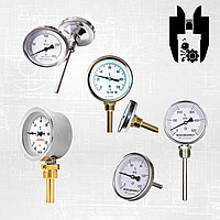 Биметаллический термометр Росма ТБ-51,211 (0-350)С L100 ОШ