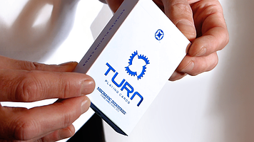 TURN Blue Playing Cards by Mechanic Industries