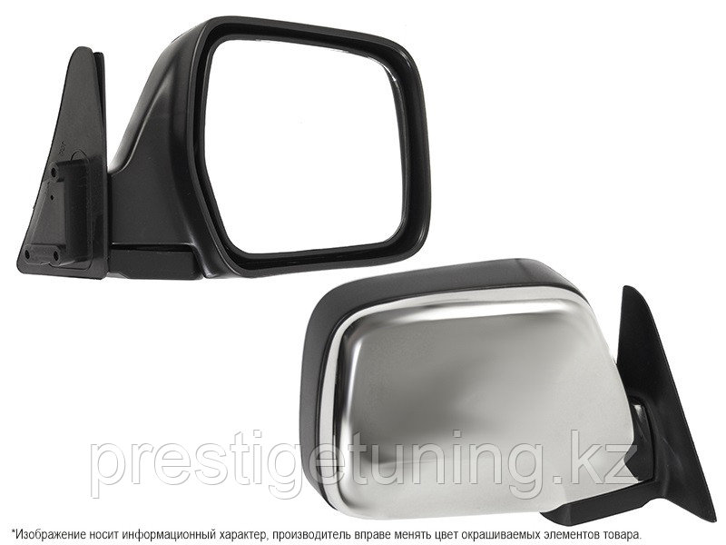 Зеркало правое (R) на Land Cruiser 80 1990-97 хром механическое (SAT TW)