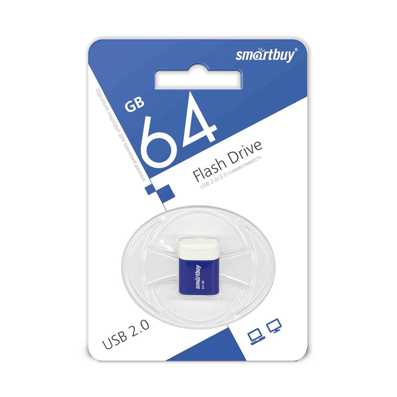 USB-накопитель Smartbuy 64GB LARA Blue, фото 1