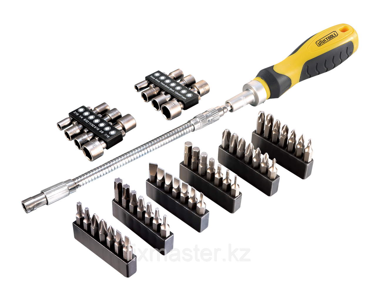 Отвертка с гибким стержнем со сменными насадками UYUSTOOLS DEM058, 58 шт.