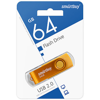 USB накопитель Smartbuy 64GB Twist Желтый
