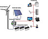 Автономная гибридная (ветро-солнечная) электростанция на 1,6 кВт (1 кВт - ВЭС и 0,6 кВт-СЭС), фото 6