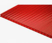 Поликарбонат цветной 2100х6 м 4 мм толщина Красный - фото 1 - id-p115484208