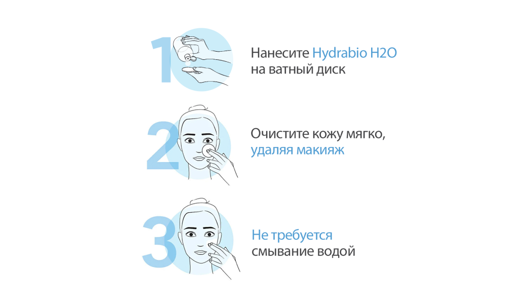 Мицеллярная вода для очищения обезвоженной кожи HYDRABIO, 250 мл - фото 3 - id-p115485557