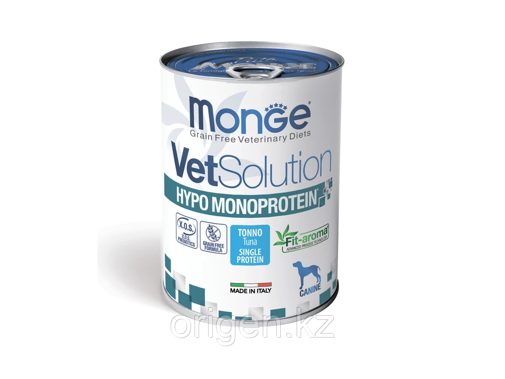 Влажный корм Monge VetSolution Dog Hypo Monoprotein 400 для собак для снижения реакции пищевой непереносимости