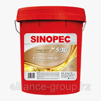 Синтетическое масло Sinopec Tulux T500 CI-4 15W-40 (-32*C) (18 литров) - фото 1 - id-p112802014