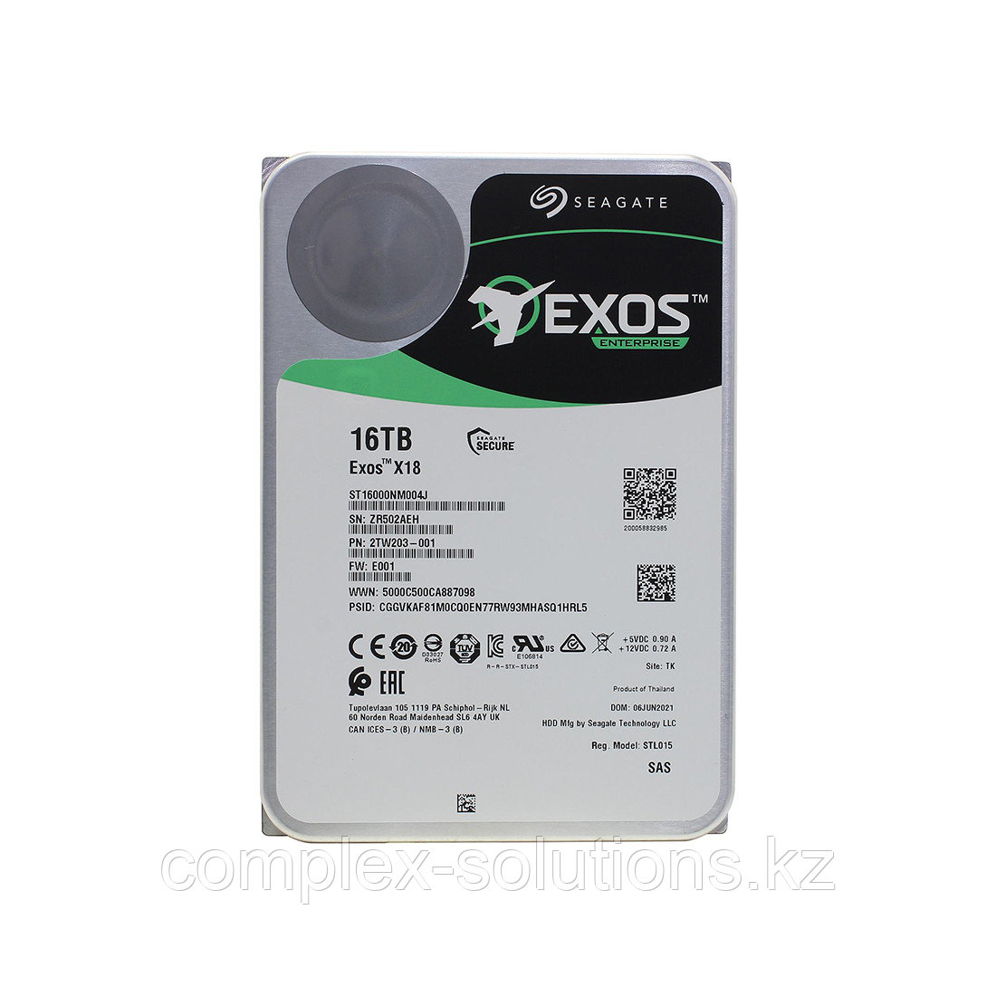 Жесткий диск Seagate Exos X18 ST16000NM004J 16TB SAS - фото 1 - id-p115493227