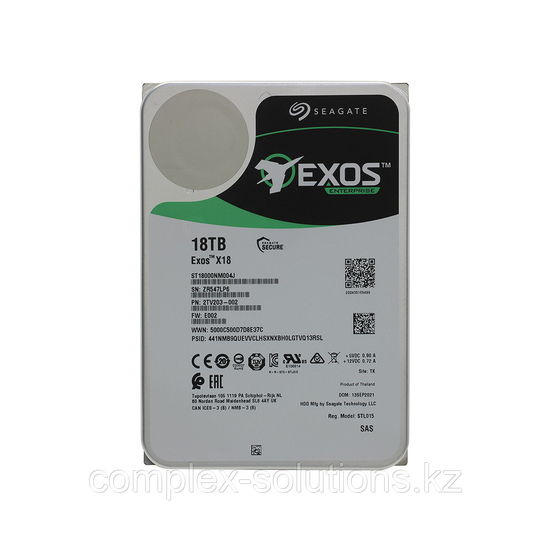 Жесткий диск Seagate Exos X18 ST18000NM004J 18TB SAS - фото 1 - id-p115493228