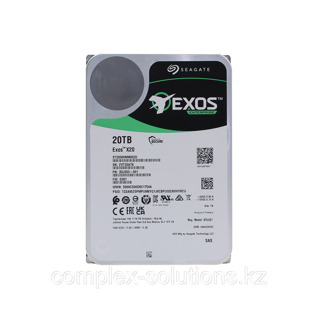 Жесткий диск Seagate Exos X20 ST20000NM002D 20TB SAS - фото 1 - id-p115493229