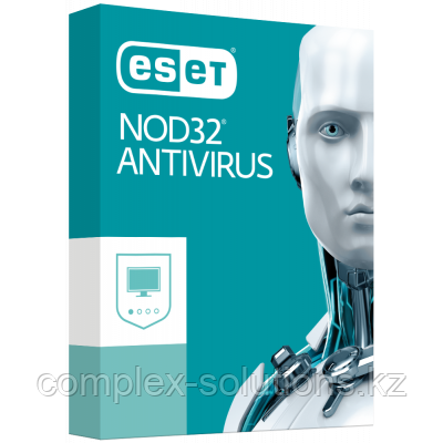 Антивирус ESET NOD32 Antivirus (A2). For 1 year. For protection 2 objects [1 год 2 ПК]