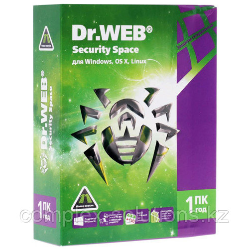 Антивирус Dr. Web/Dr.Web Security Space (для мобильных устройств) на 12 мес., 2 МУ, новая лицензия - фото 1 - id-p115494000