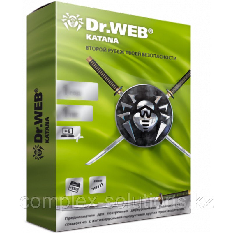 Dr.Web Katana антивирусы 24 айға, 3 дана, лицензияны ұзарту - фото 1 - id-p115494029