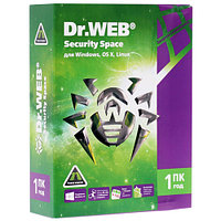 Антивирус Dr.Web Security Space на 12 мес., 4 ПК, продление лицензии