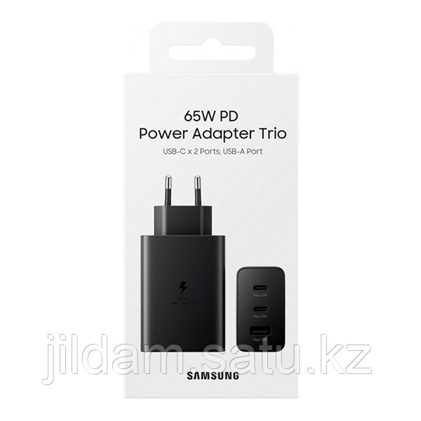 Зарядное устройство 65W PD Power adapter Trio USB C 2 ports, USB A port - фото 1 - id-p115494092