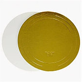 Подложка "Круг" золото-белая d240*2.5мм, 1уп*100шт, Финнвак