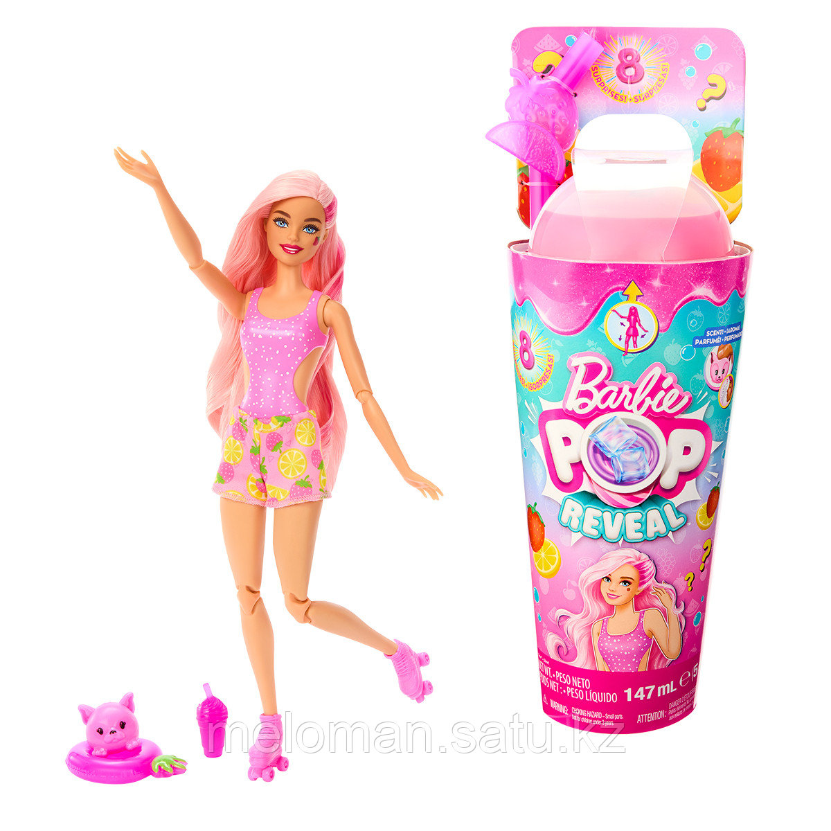 Barbie: Pop! Reveal. Кукла серии Juicy Fruit - Клубника - фото 1 - id-p115497518