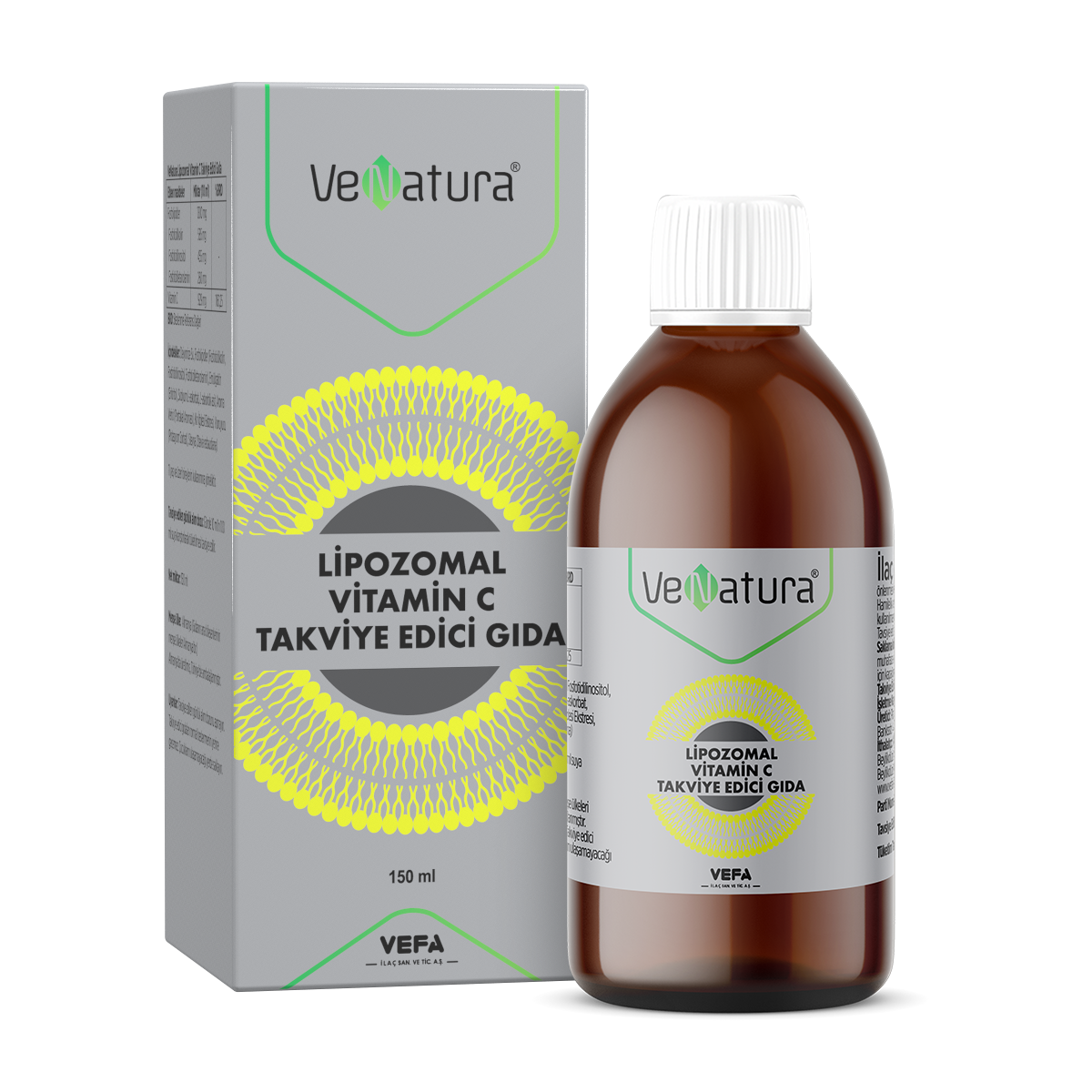 Venatura липосомальный витамин С Lipozomal Vitamin C 150 мл - фото 1 - id-p115497869