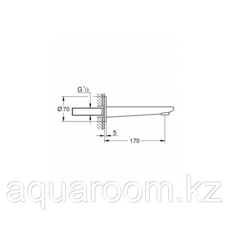 Излив для ванны GROHE Lineare New, хром 13383001 - фото 2 - id-p115500147