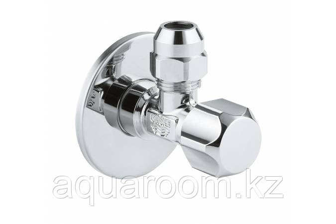 Вентиль угловой 1/2″ - 3/8″ GROHE для подключения смесителей, хром 2201800M