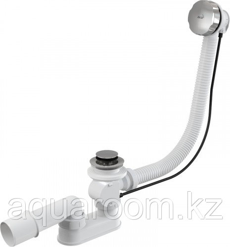 Сифон для ванны, автомат (гибкий шланг L 1000 мм) Alca Plast A 55 К-1000 (Чехия)