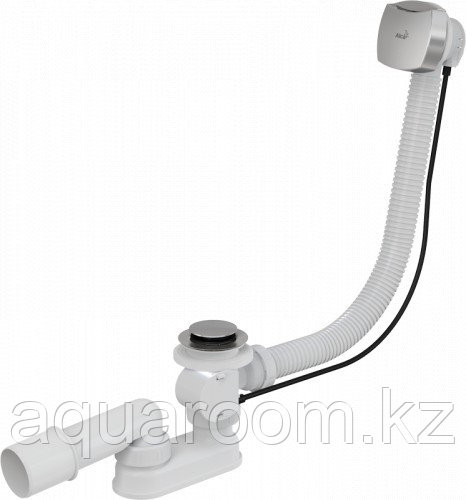 Сифон для ванны, автомат (гибкий шланг L 600 мм) Alca Plast A51CR-600 (Чехия)