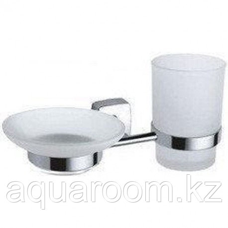 Мыльница + подстаканник для ванной комнаты FIXSEN KVADRO FX-61306+08 - фото 2 - id-p115502231