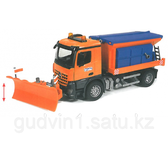 Снегоуборочная машина MB Arocs (подходит модуль со звуком и светом "H") Bruder 03-685