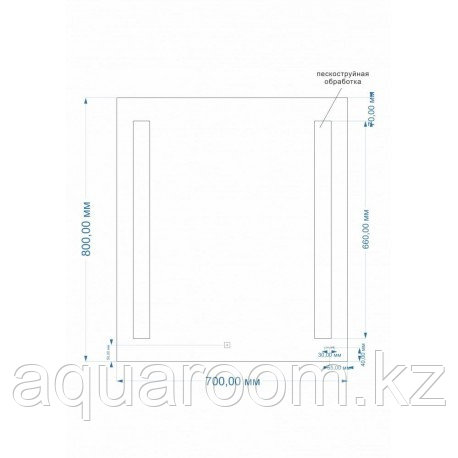 Зеркало 70*80 LED 020 CERSANIT LU-LED020*70-b-Os - фото 2 - id-p115501488