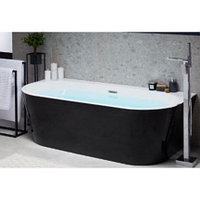 Отдельностоящая акриловая ванна LUSSO Urban Black 1700*800