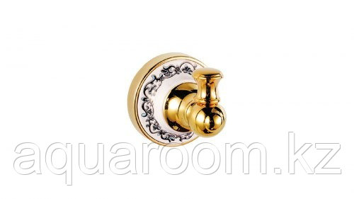 Крючок одинарный для ванной комнаты FIXSEN BOGEMA GOLD FX-78505G (ЧЕХИЯ)