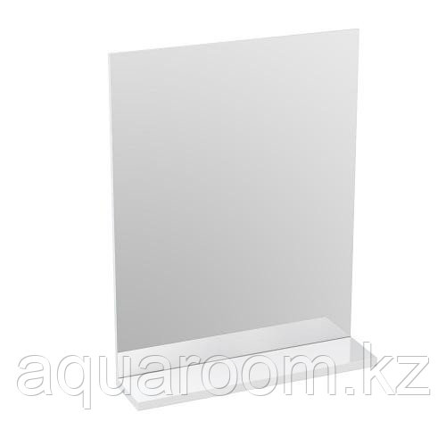 Зеркало с полкой MELAR 50 без подсветки прямоугольное универсальная белый - фото 1 - id-p115502551