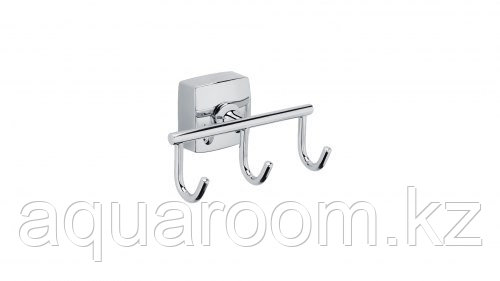 Крючок тройной для ванной комнаты FIXSEN KVADRO FX-61305С (ЧЕХИЯ) - фото 1 - id-p115501571