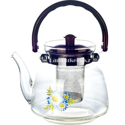 Заварочный стеклянный чайник для чая и кофе 600 ml (Cofee and tea), заварной чайник, чайник для плиты - фото 3 - id-p14653400