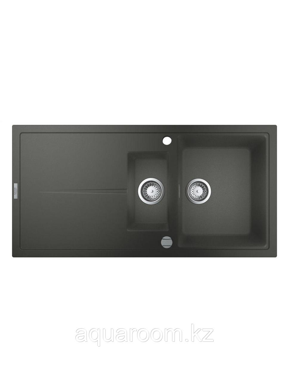 Мойка GROHE K400 с 1,5 чашей, 1000 x 500 мм, серый гранит GROHE 31642AT0 - фото 3 - id-p115498971